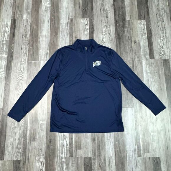 Size XL - Fanatics Navy Midshipmen Quarter Zip Pull Over - Picture 1 of 4